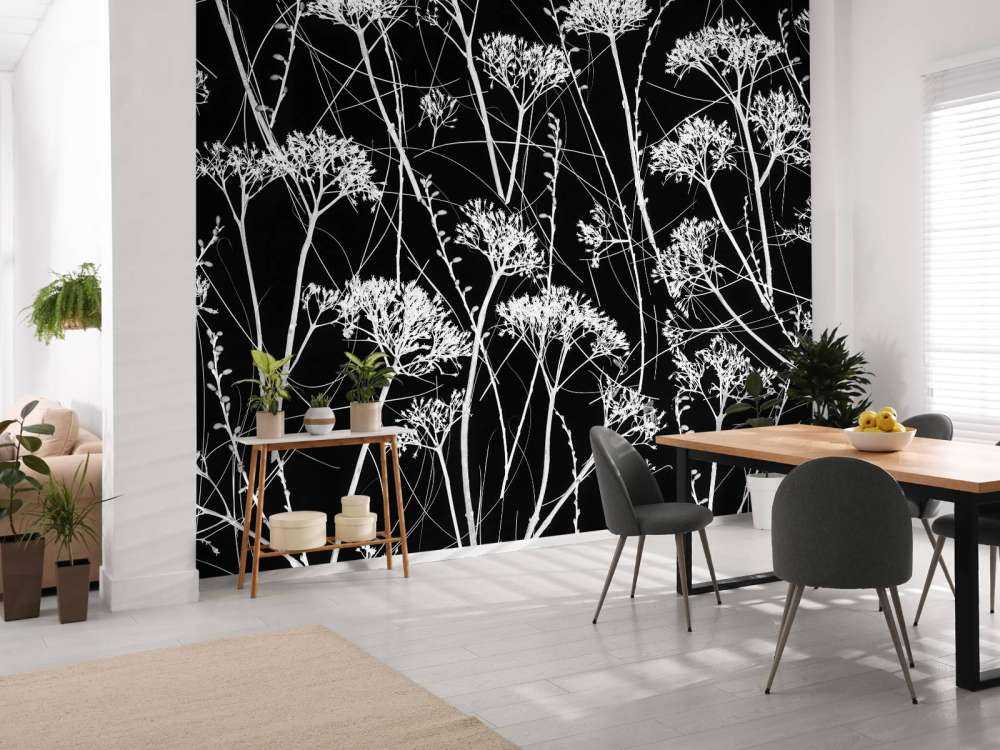 Sylwetka suszonych roślin