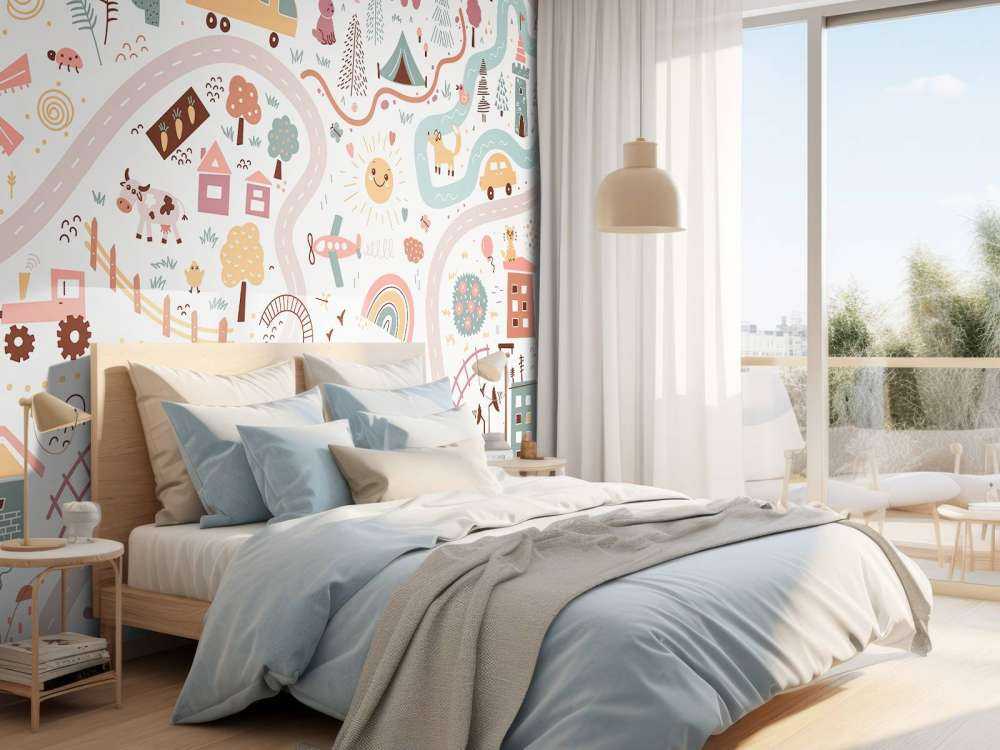 Dziecięca mapa świata