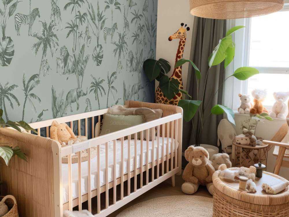 Zwierzęcy wzór dżungli zielony