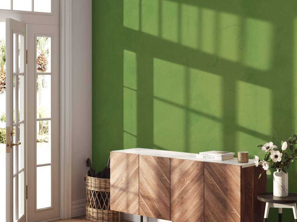 Beton w kolorze zielonego awokado