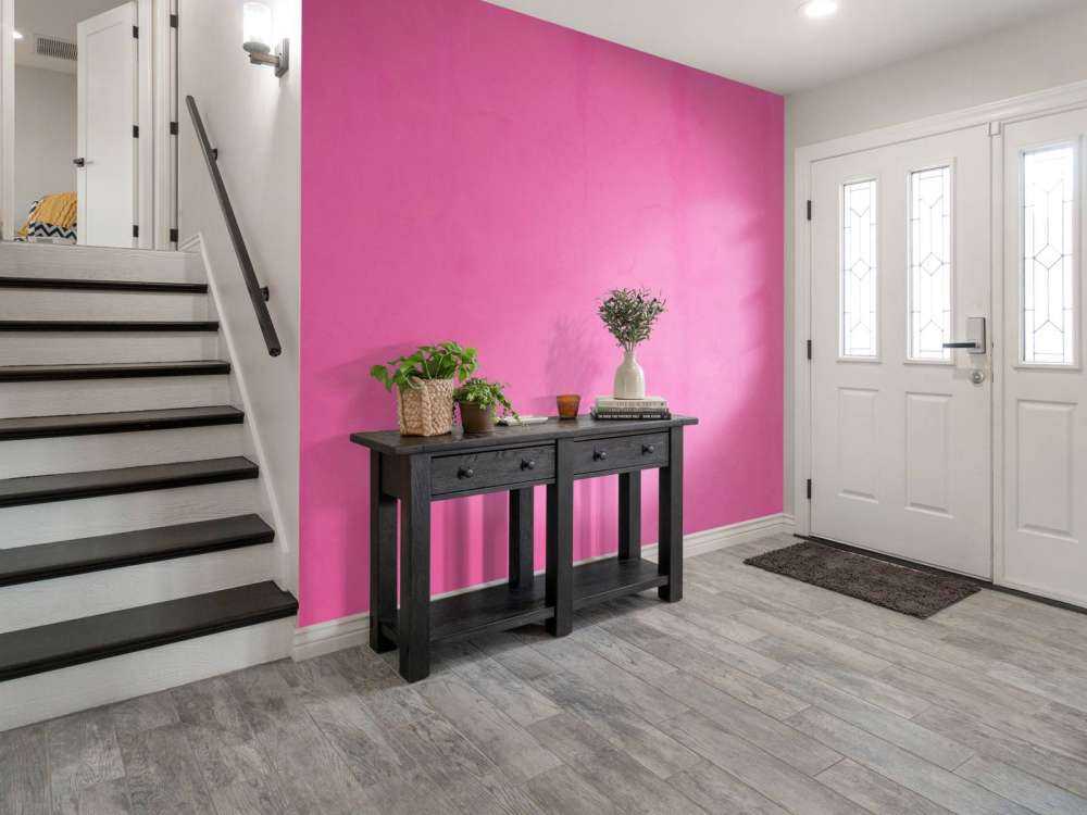 Beton z różem fuksji