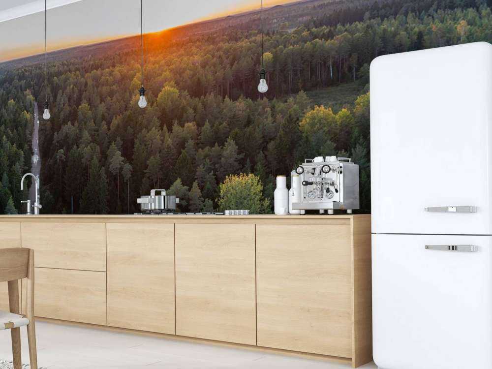 Zdjęcie lotnicze jesiennych drzew