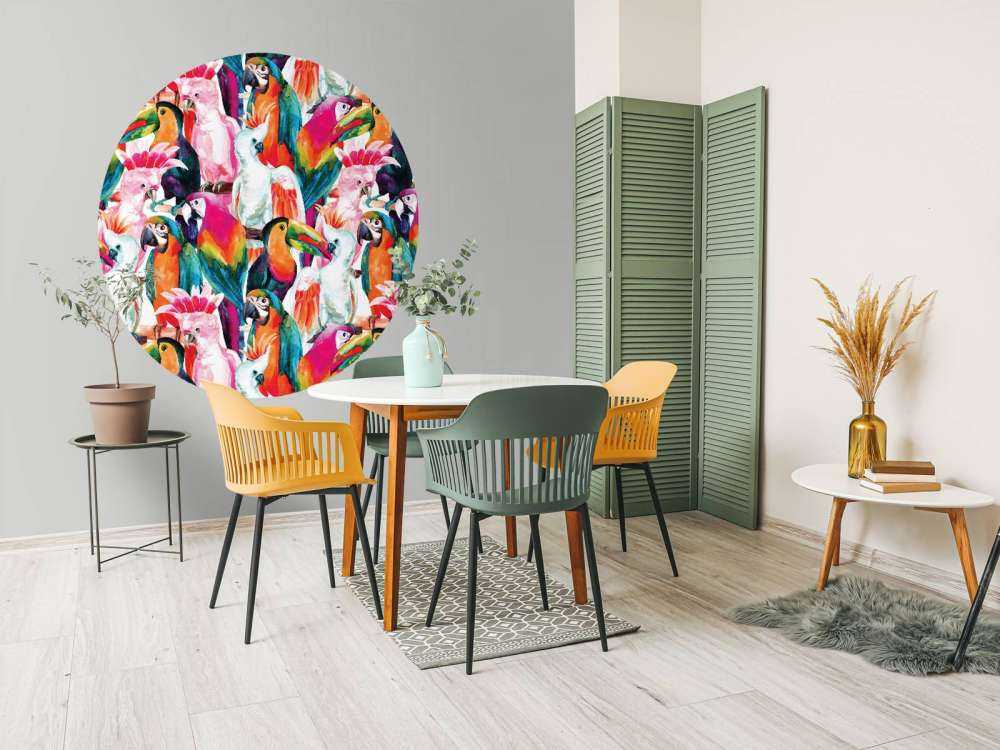 Tropikalne kolorowe ptaki