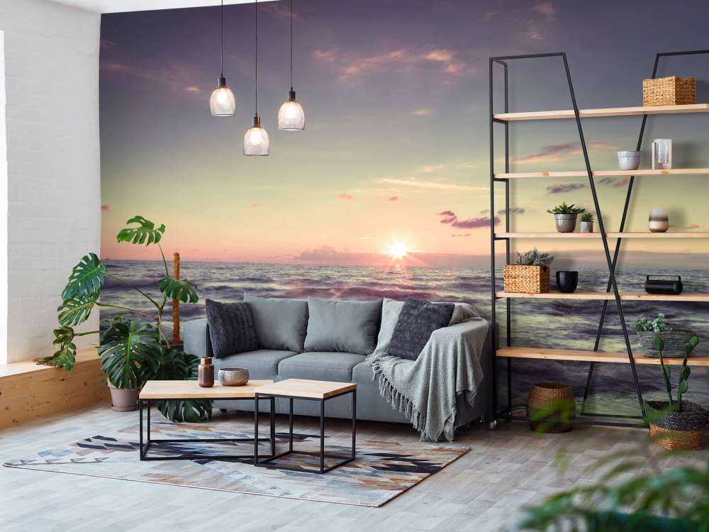 Piękny zachód słońca