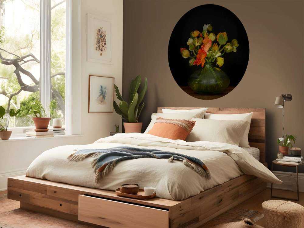 Malowniczy wazon z kwiatami