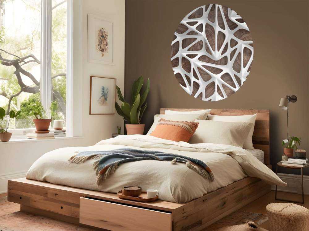 Biały wzór na drewnie