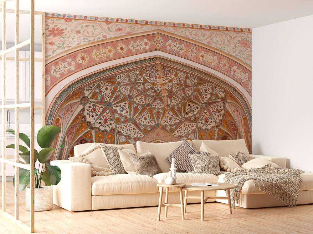 Bogato malowany łuk indiański