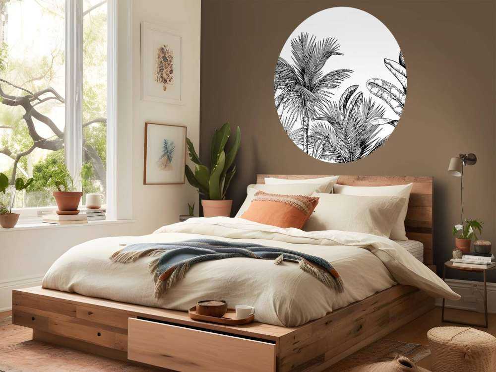 Palmy i liście bananowca