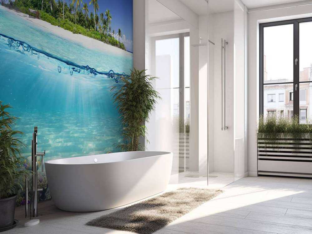 Tropikalna wyspa i rafa koralowa