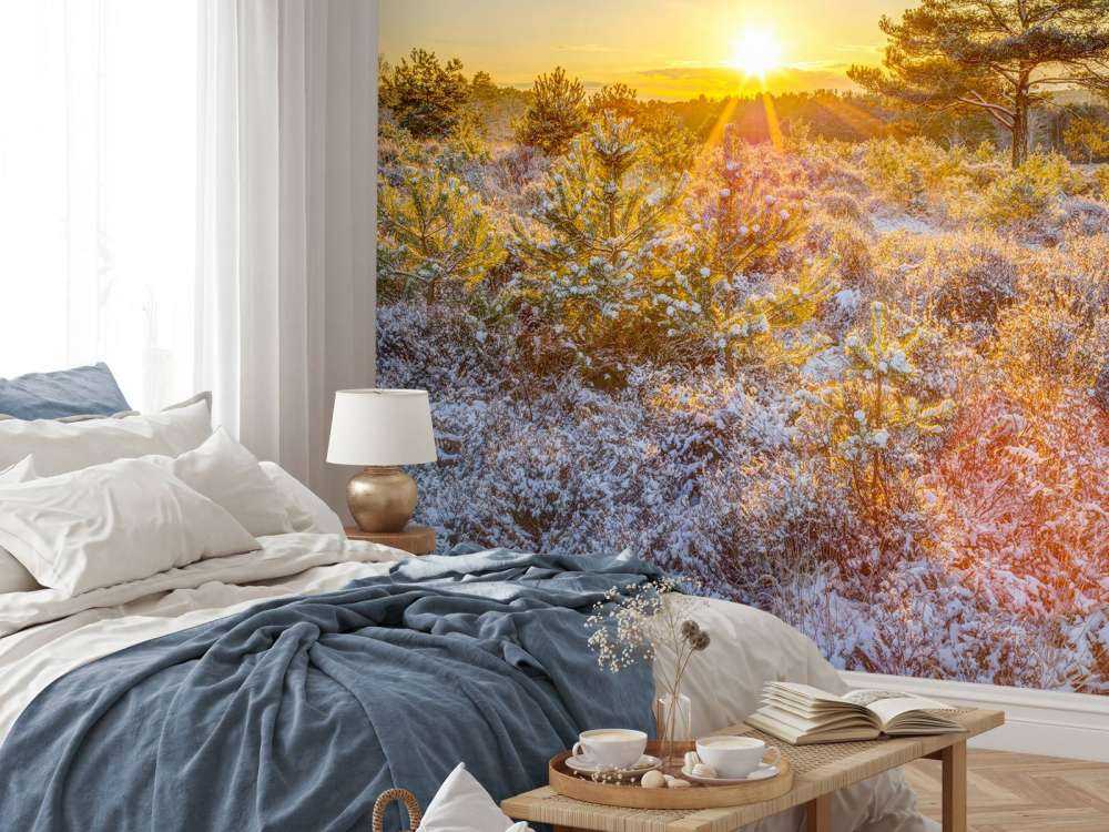 Zimowy zachód słońca