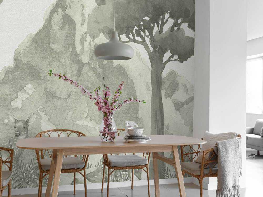 Góra w kolorze zielonym