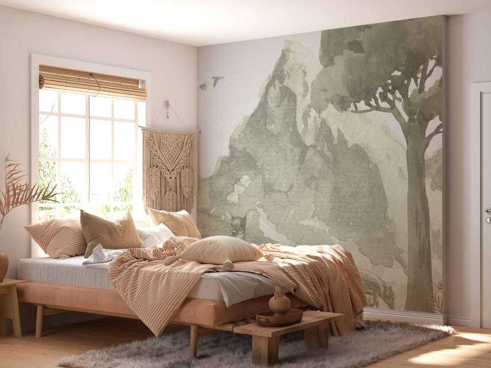 Góra w kolorze zielonym