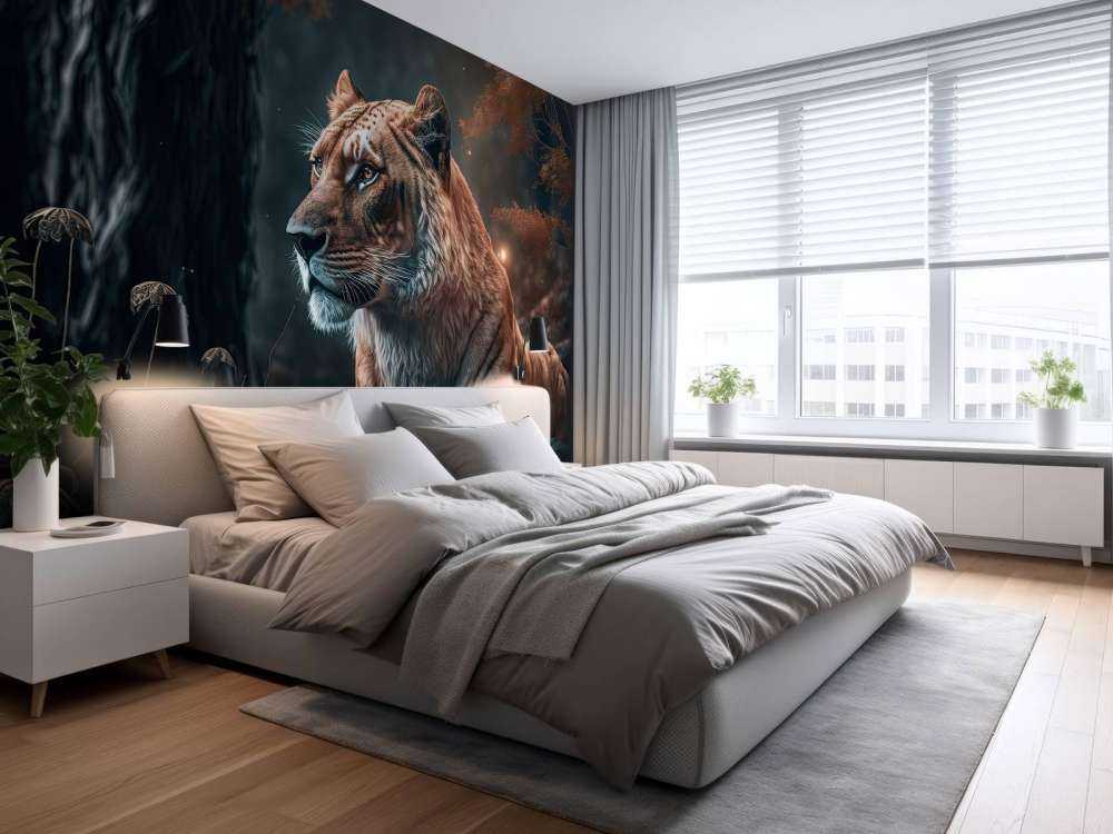 Ilustracja przedstawiająca lwa