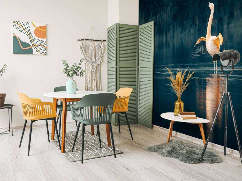 Flaming w opuszczonym jeziorze