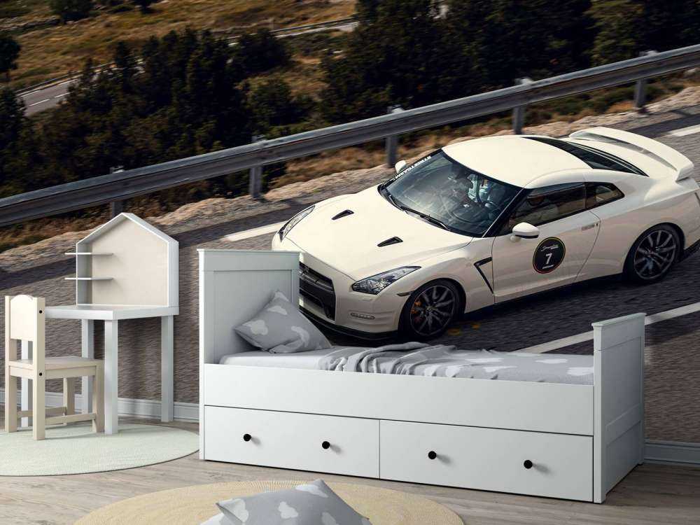 Nissan GT-R na górskiej drodze