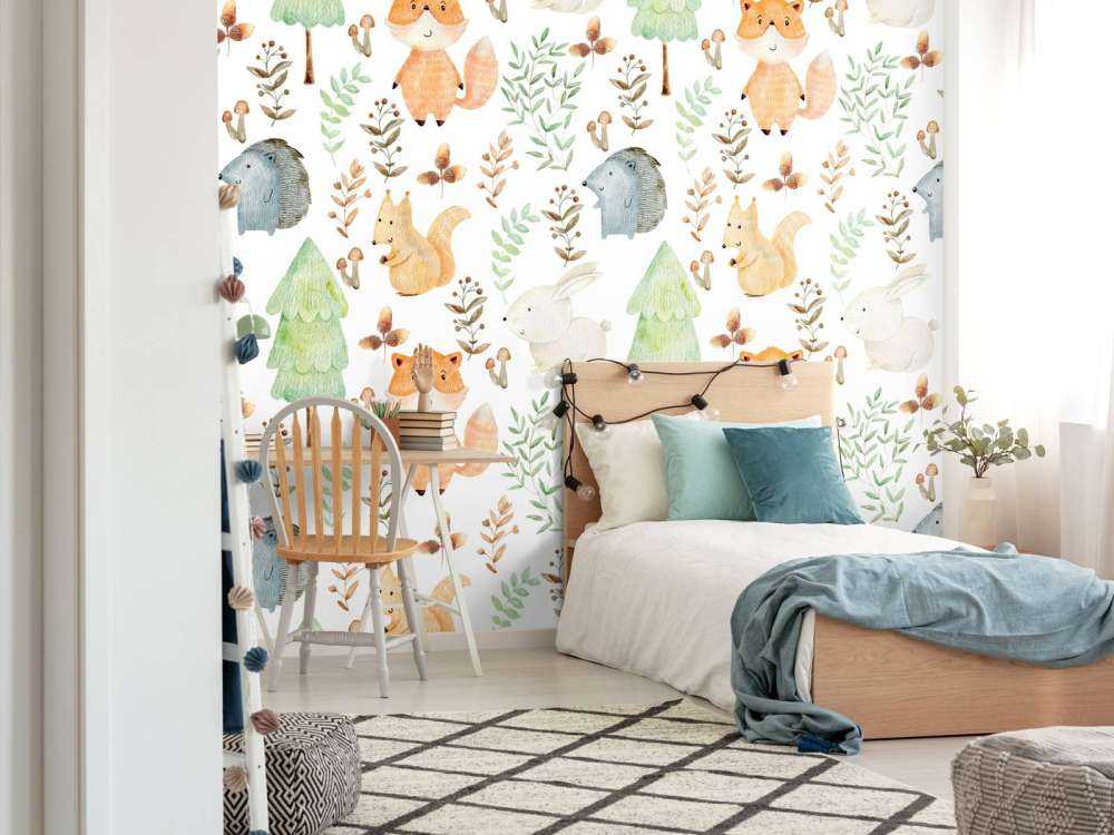 Akwarelowe zwierzęta leśne