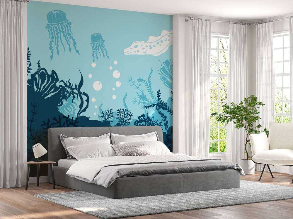 Niebieski podwodny świat