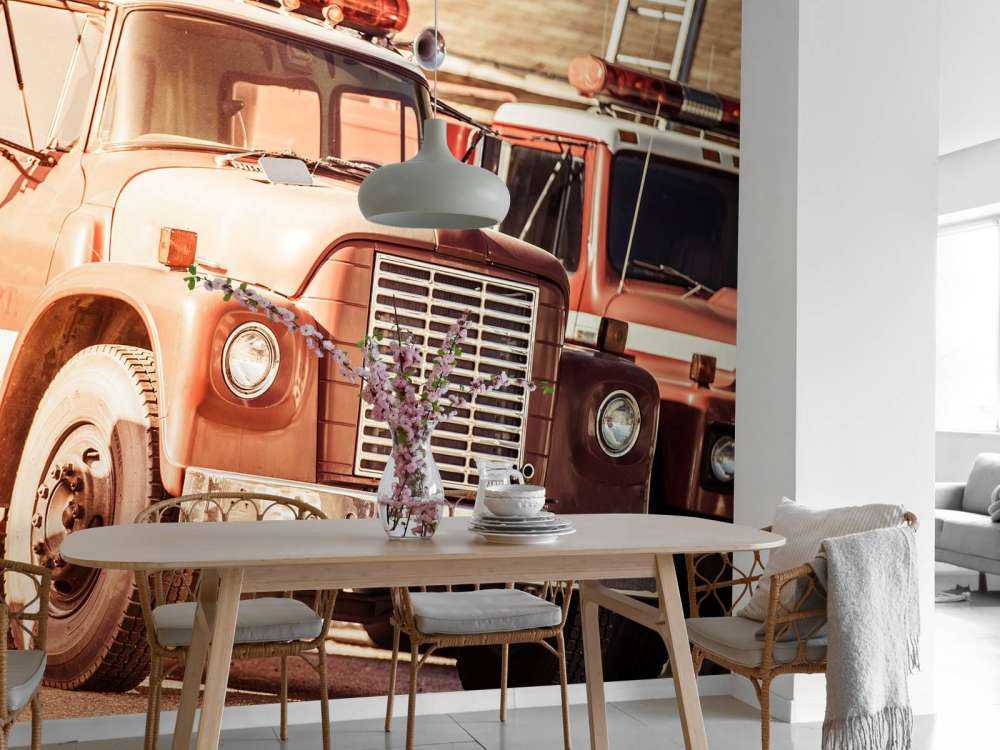 Starożytny wóz strażacki