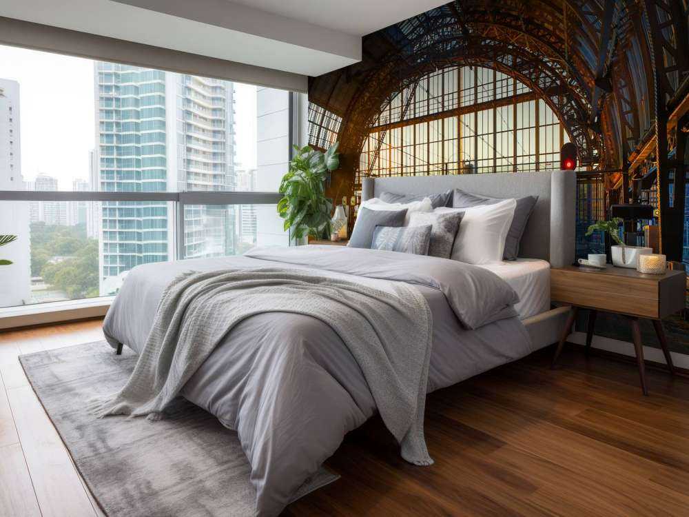 Wschód słońca na stacji