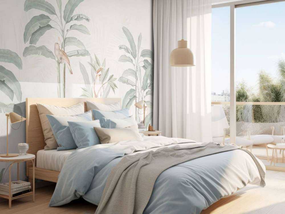 Vintage Jungle Landscape - pastelowy