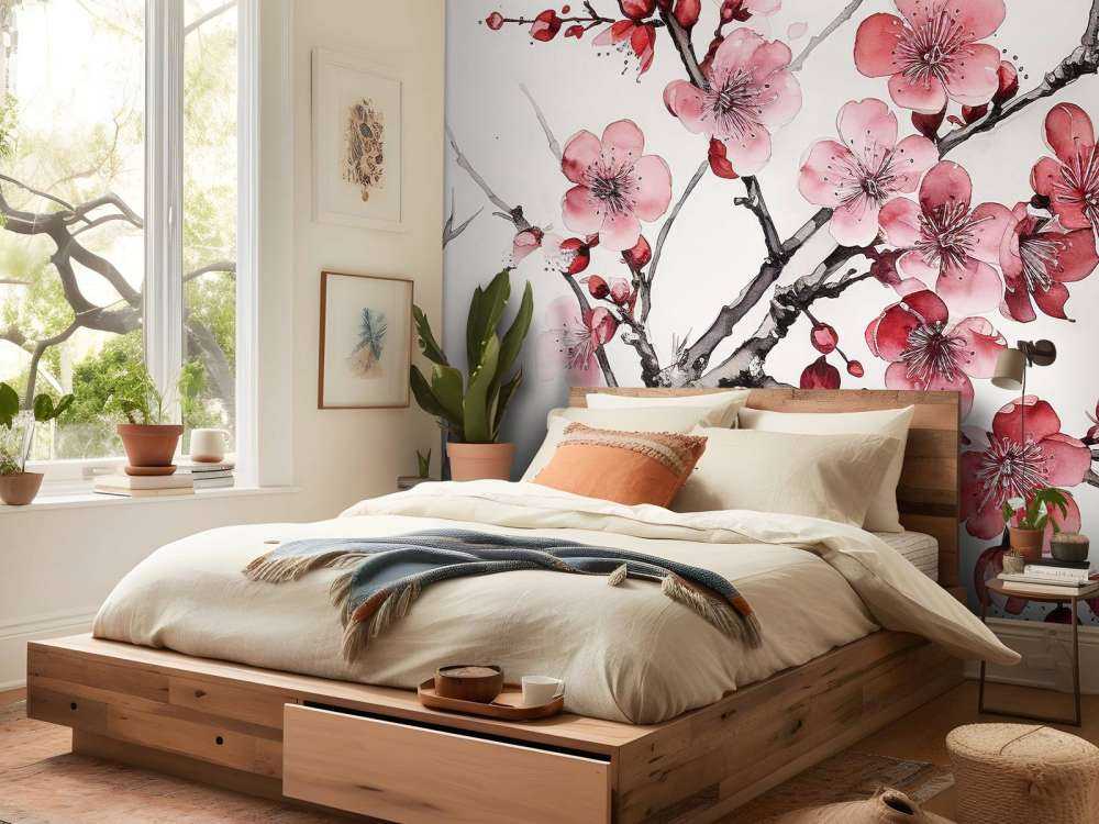 Gałązki kwitnącej wiśni #6