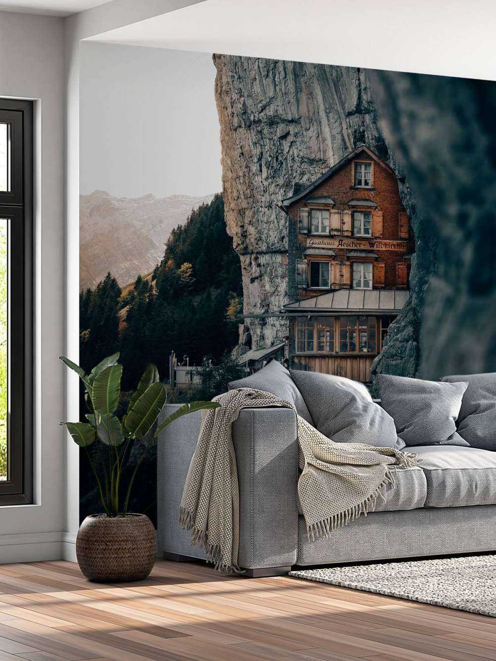 Górska chata w Alpach