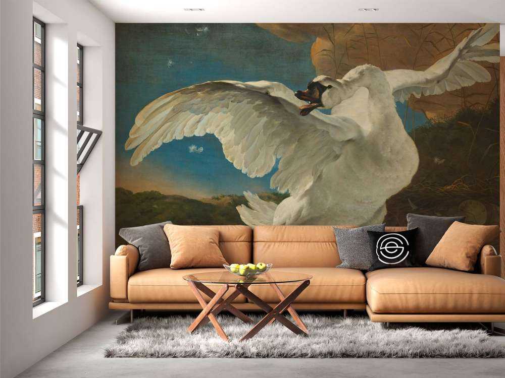 Zagrożony łabędź