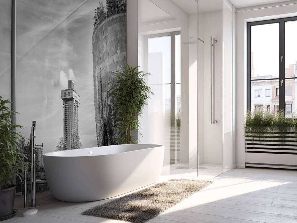 Zajezdnia muzealna w Rotterdamie w czerni i bieli 