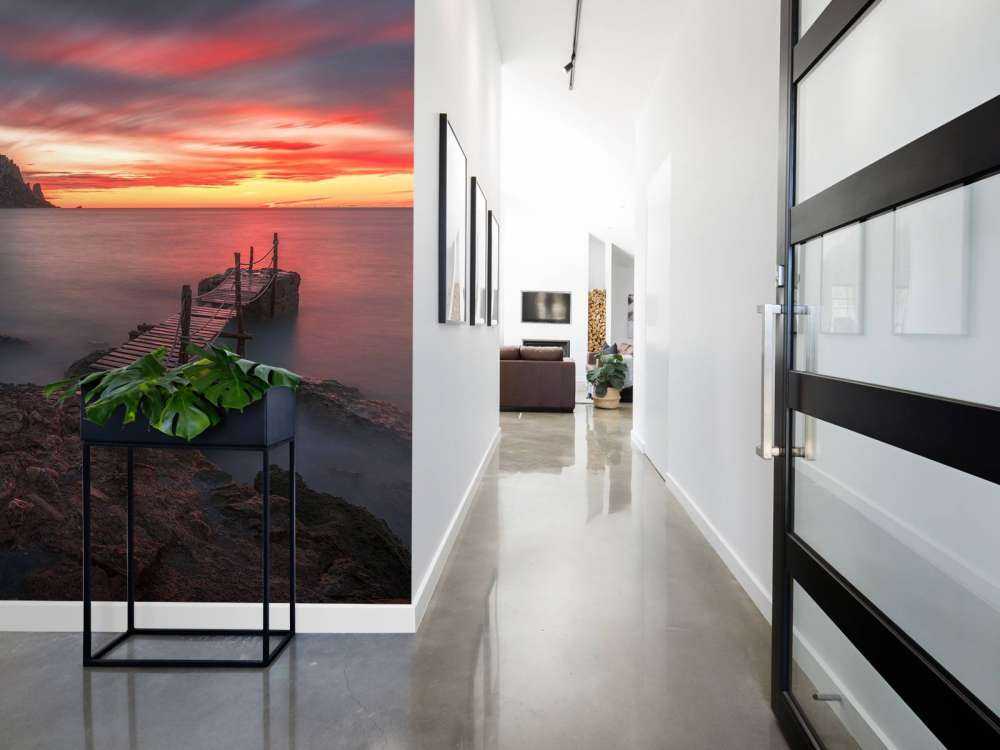 Red sunset in Ibiza ...