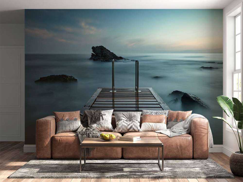 Drewniane molo nad morzem