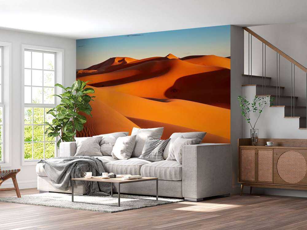 Pustynia o zachodzie słońca