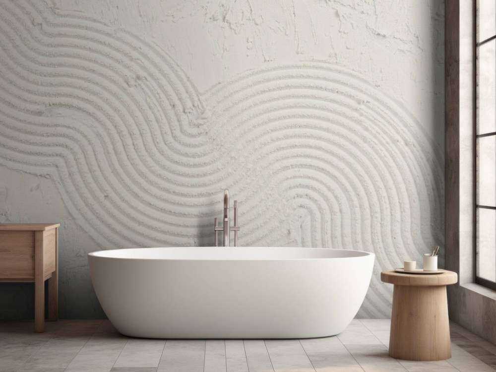 Organiczne linie i struktury w kolorze białym