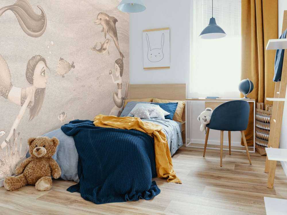 Świat syren w kolorze taupe