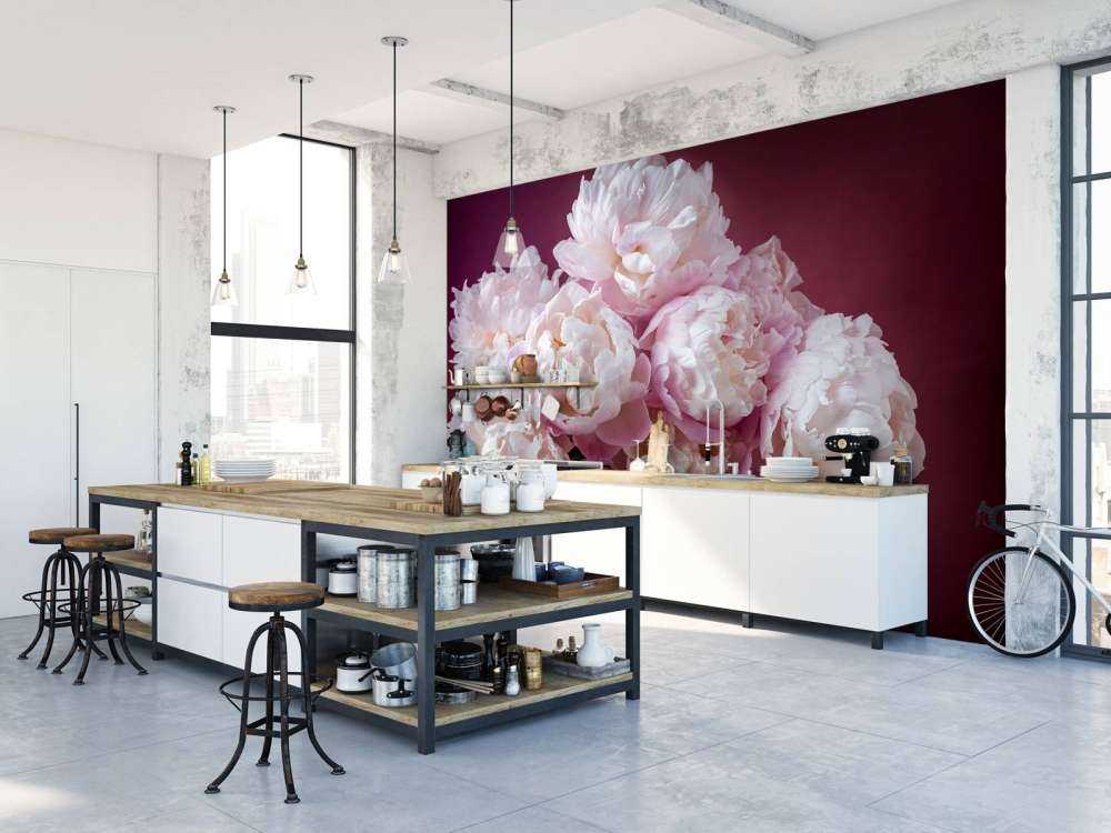 Pęczek różowych piwonii