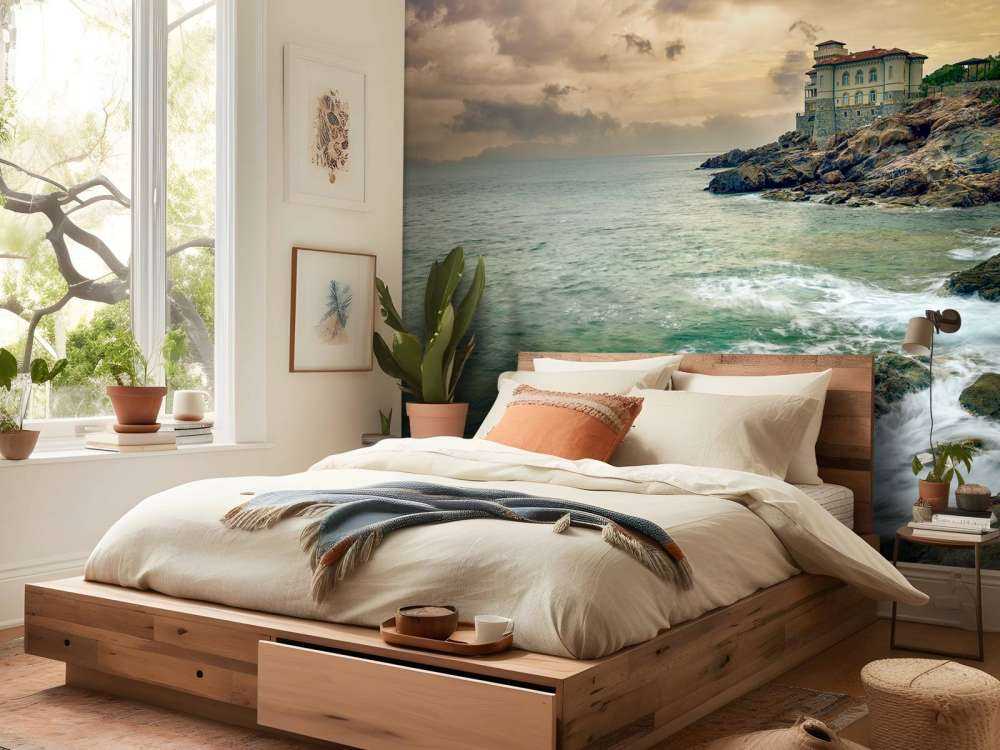 Stary zamek na wybrzeżu