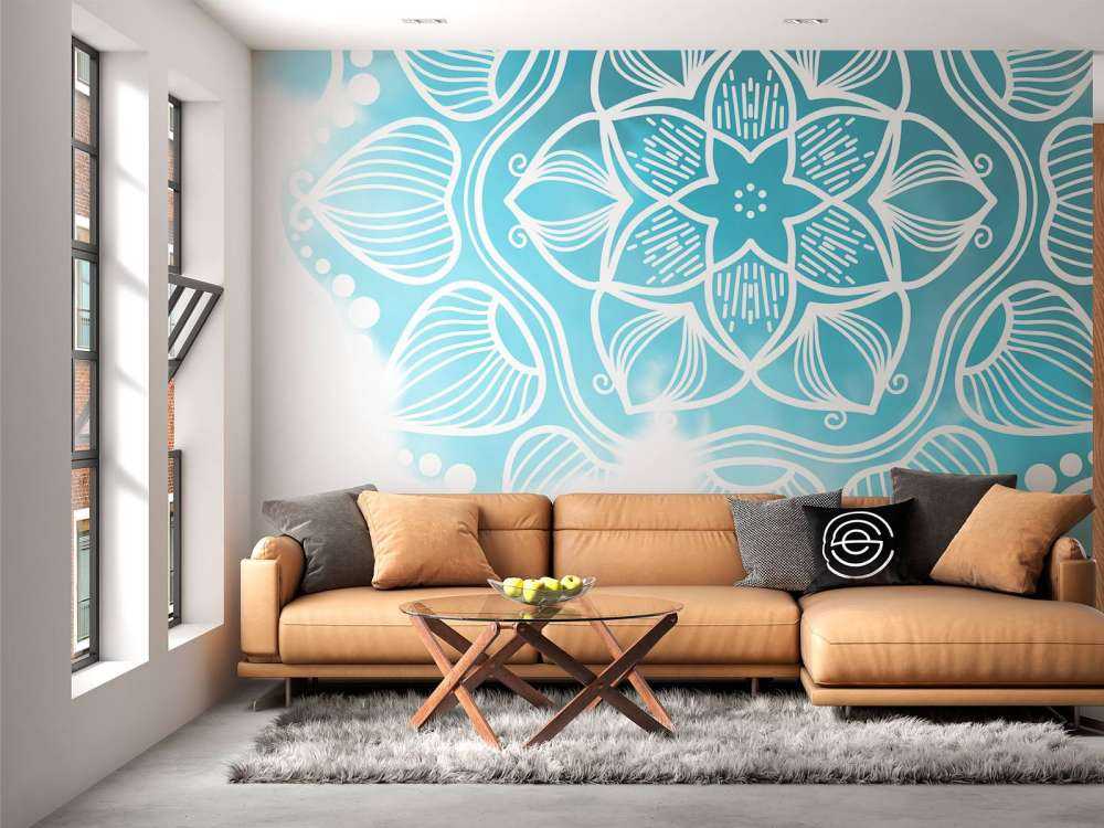 Mandala w kolorze wody