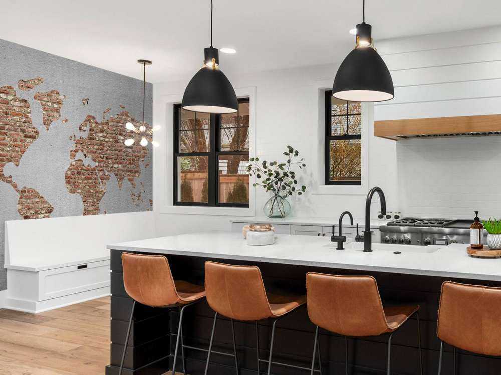 Mapa świata z klockami