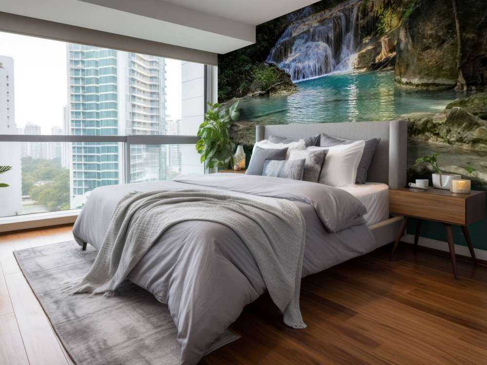 Łowienie ryb przy wodospadzie