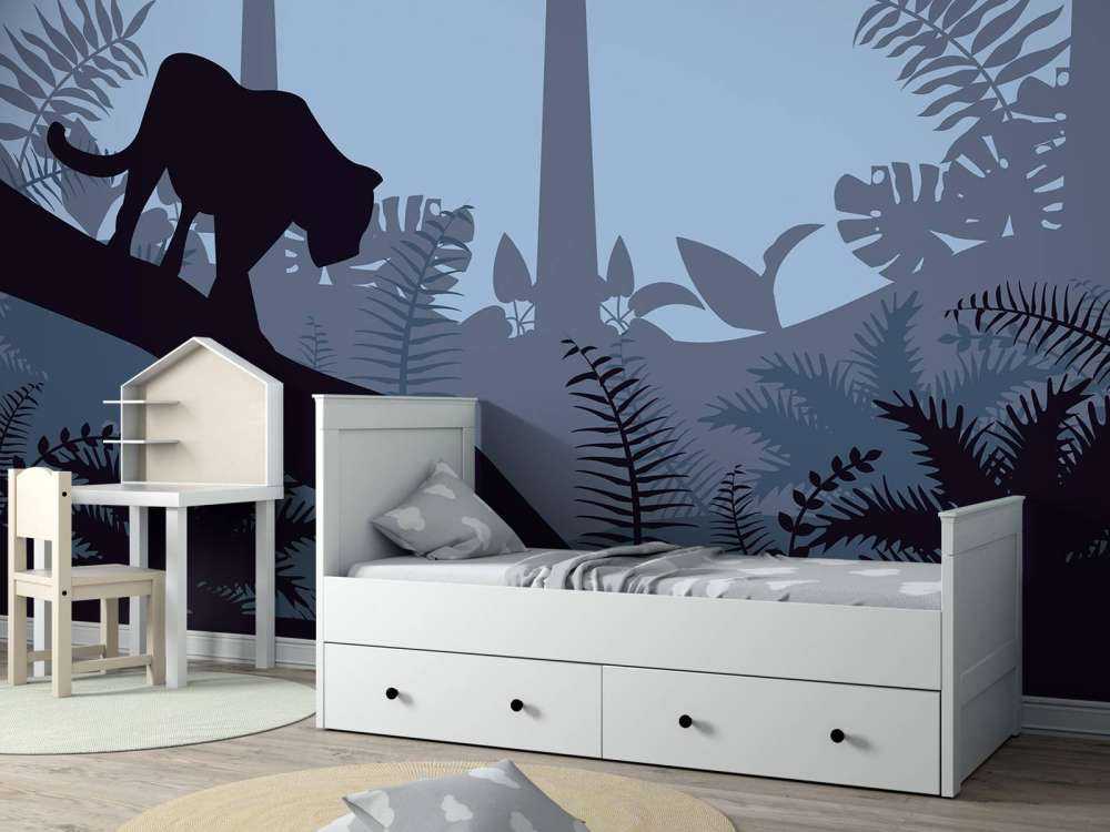 Leopard w błękitnej dżungli