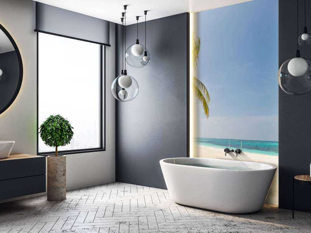 Tropikalna plaża z huśtawką