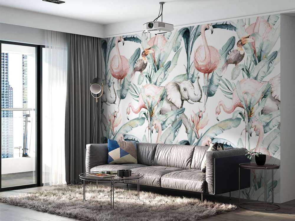 Zwierzęta między liśćmi