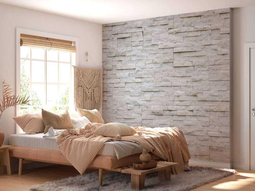 Nowoczesna ściana z kamienia