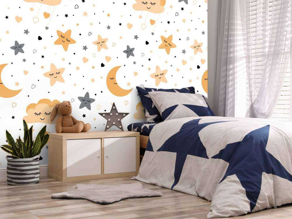 Chmury, księżyce i gwiazdy