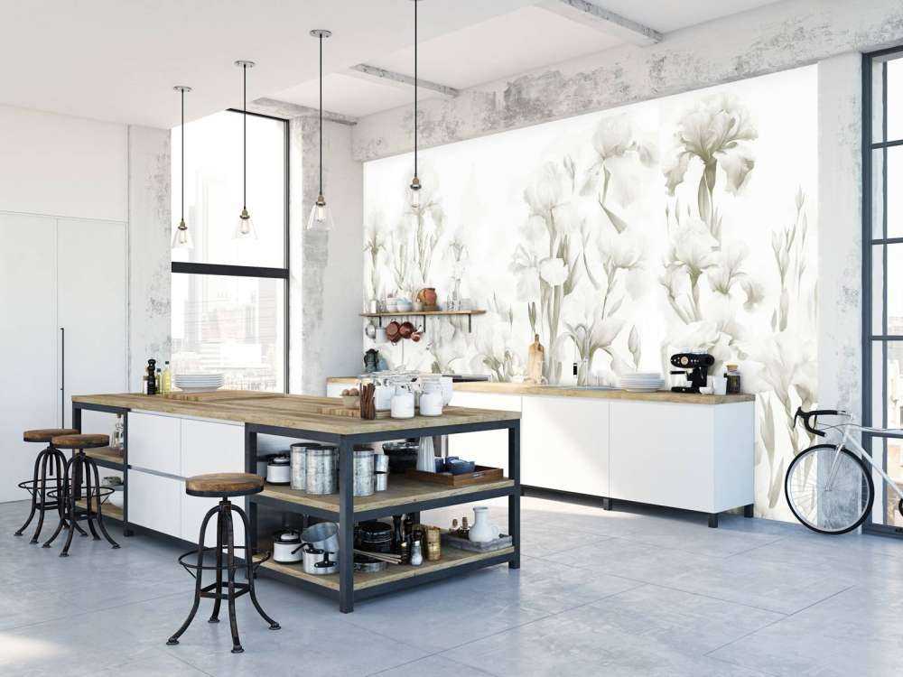 Irysy Tańczą Bezszwowe Światło Sepia