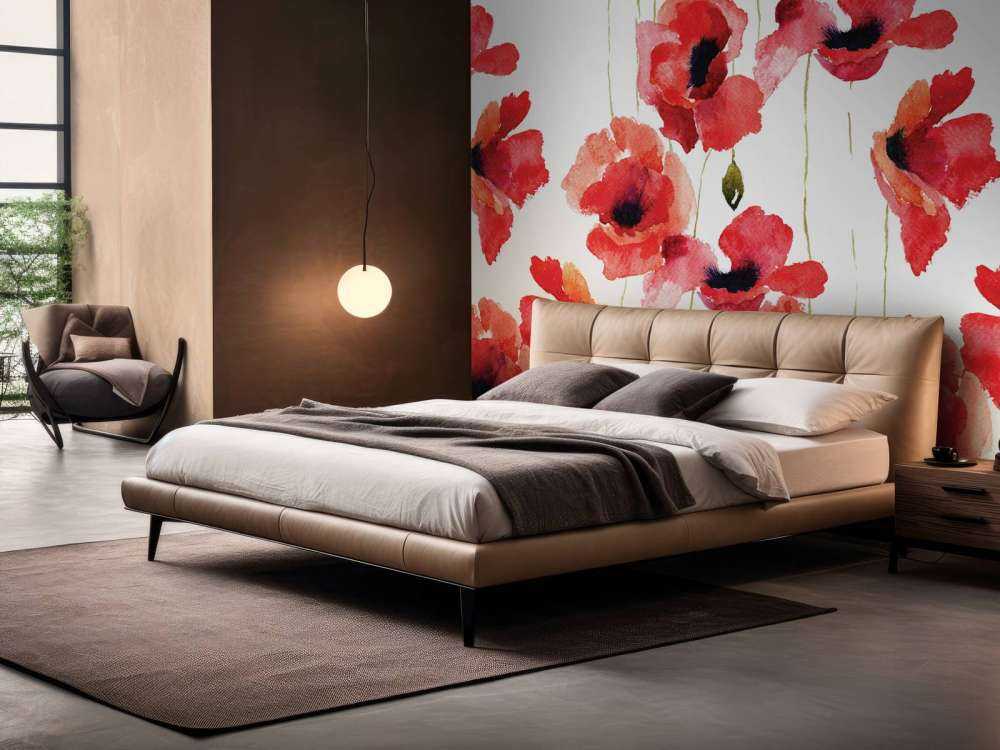 Maki namalowane akwarelową