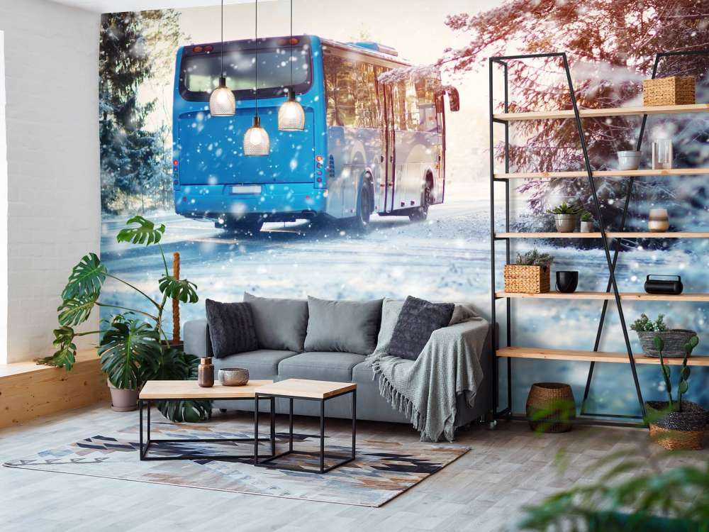 Autobus w zimie