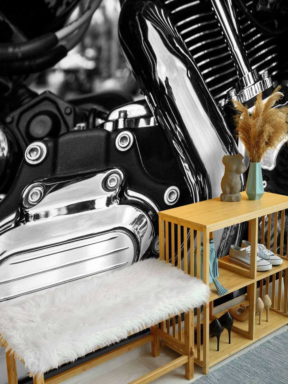 Błyszczący blok silnika