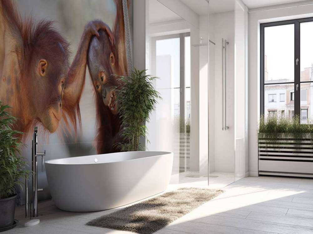 Dziecięce orangutany