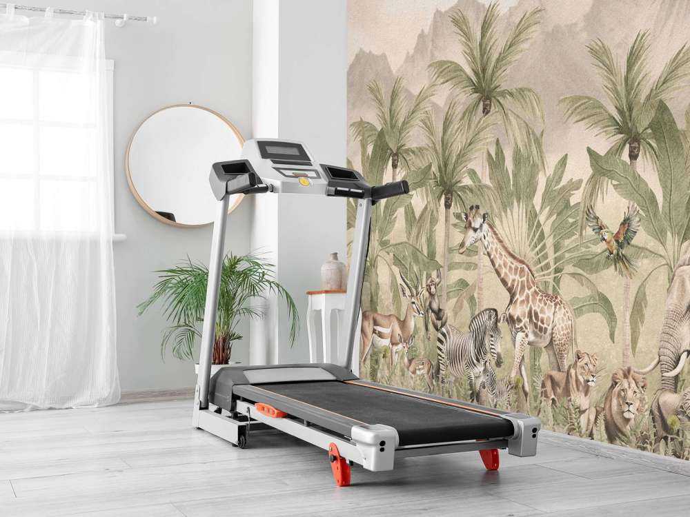 Krajobraz górski ze zwierzętami