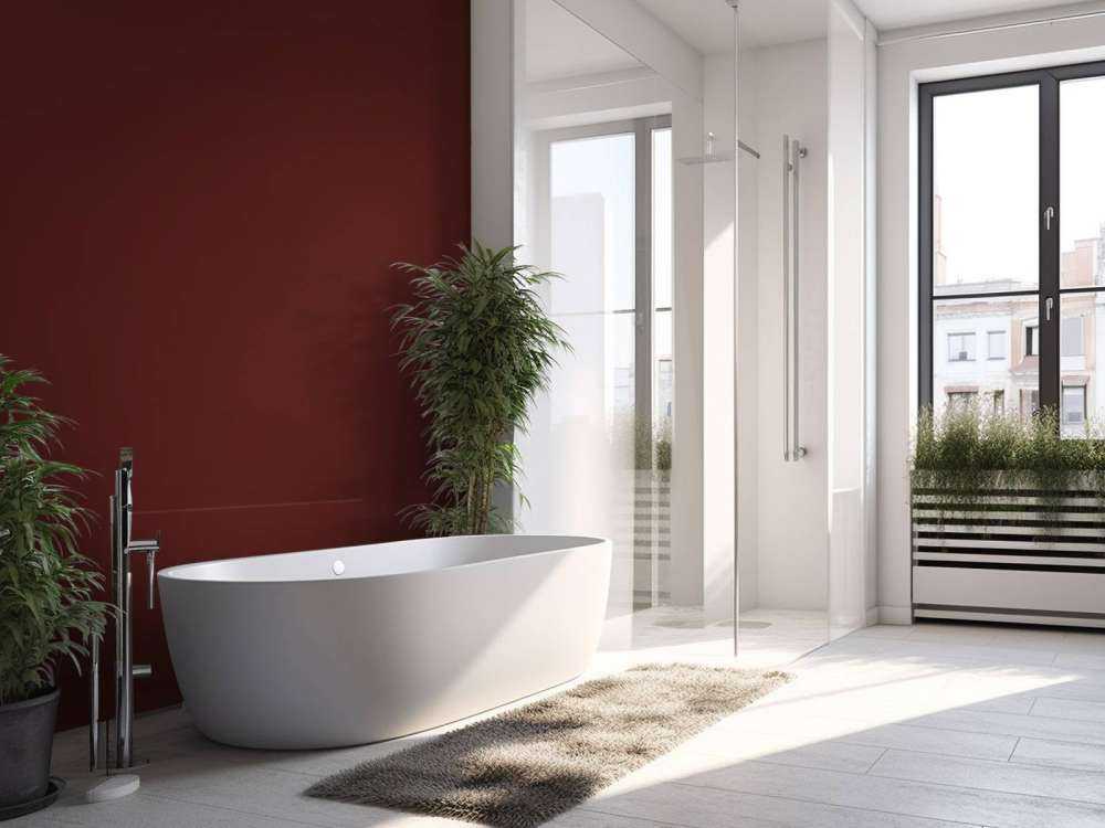 Ciemno czerwony brąz